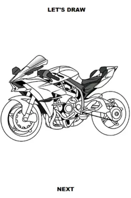 Draw Motorcycles Sport android App screenshot 0