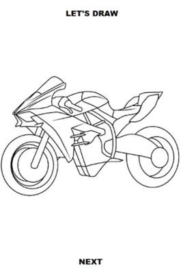 Draw Motorcycles Sport android App screenshot 1