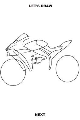 Draw Motorcycles Sport android App screenshot 2